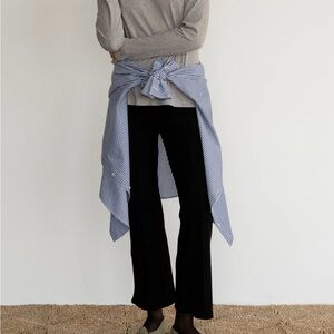 DONNI. Rib Kick Flare in Jet sz M